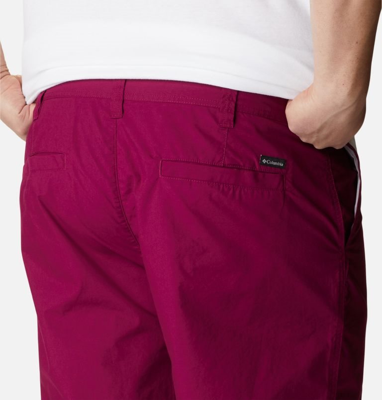Men's Columbia Washed Out Shorts Fuchsia | Plus Size CA-ZALC1